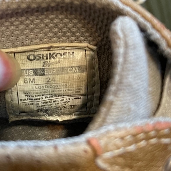OshKosh Kids Canvas High Tops Size 8‎ - Picture 5 of 6
